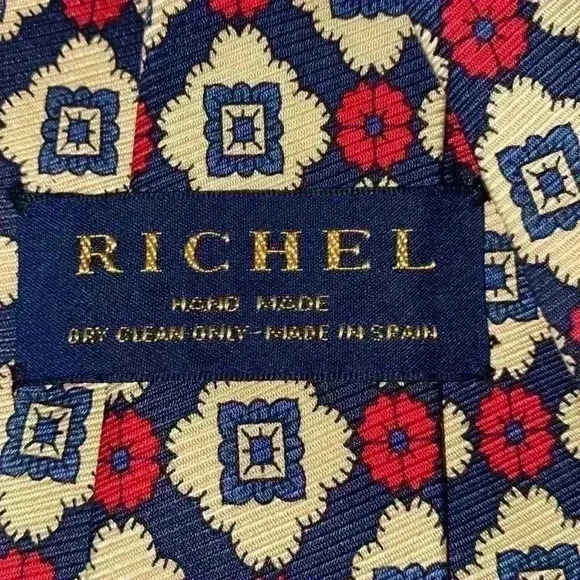 Richel Hand Made in Spain 100% silk tie - Picture 4 of 7